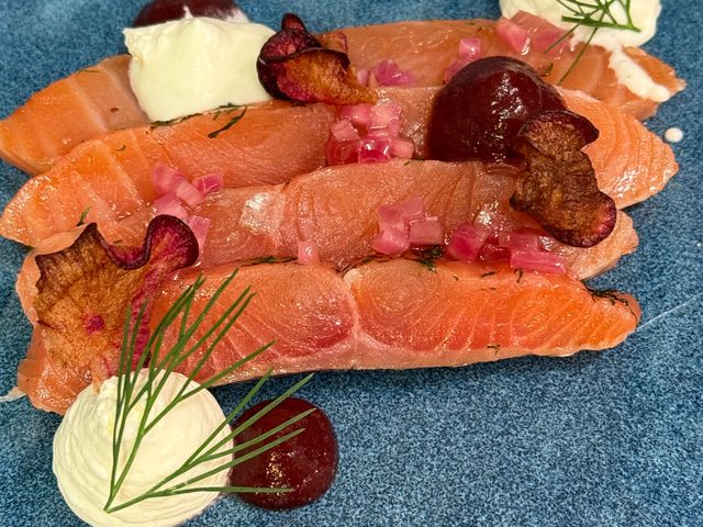 restaurant la terrasse gravlax de saumon